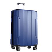 CQSXDA 24 Inch Lightweight ABS Hard Shell Suitcase with Smooth Double Spinner Wheels and TSA Lock