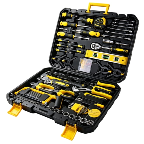 CQSXDA 266-Piece Mechanics Tool Set Featuring Storage Case Ideal Hand Tool Kit For Car, Truck & DIY Projects
