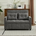 thumbnail image 1 of CQSXDA 3-in-1 Convertible Sleeper Chair Bed in Linen with USB Ports and Side Pocket, Adjustable Armchair Sofa, Antique Grey, 1 of 16