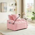 thumbnail image 1 of CQSXDA 3-in-1 Sofa Bed in, Convertible Sleeper Chair with Adjustable Pull Out Design for Small Spaces and Living Room, Pink, 1 of 14