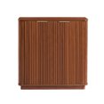 thumbnail image 1 of CQSXDA 31.5'' Sideboard Buffet Cabinet Featuring Curved Wave Design For Hallway Living Room And Bedroom Decor, Walnut, 1 of 15