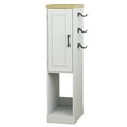 thumbnail image 1 of CQSXDA 44.49 Inch Slim AV Media Stand In Antique White With 2 Drawers And 3 Hooks For PS5 And Xbox Storage, 1 of 13