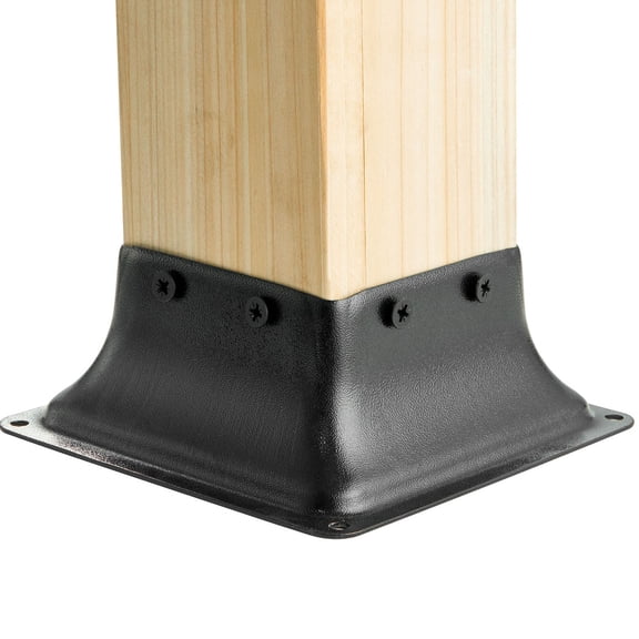 CQSXDA 4x4 Heavy Duty Steel Post Bases Pack of 10 Internal 3.6"x3.6" for Deck and Railing Support