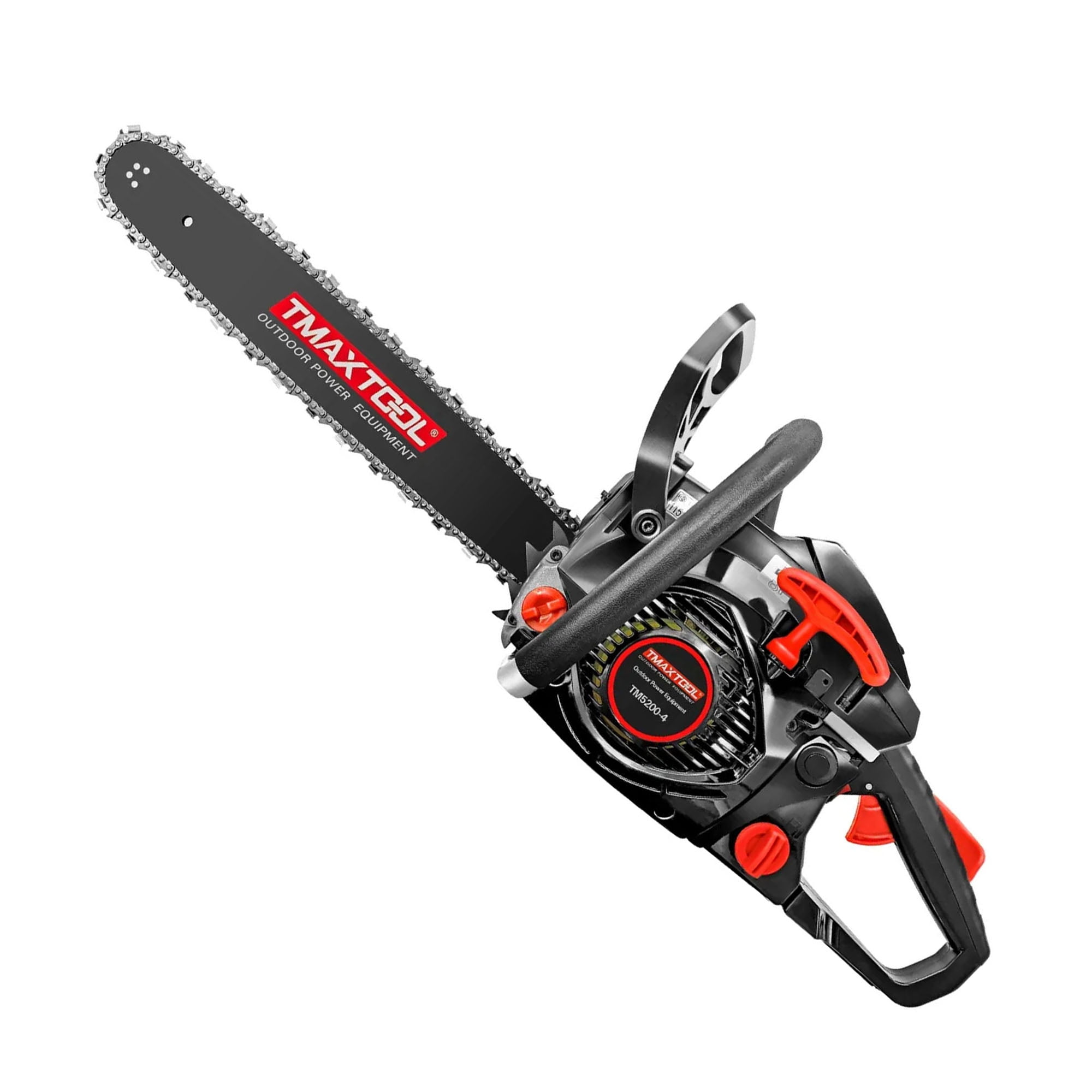 CQSXDA 62CC Engine Black Gas Chainsaw 20 Inch Heavy Duty Tool for Pruning Limbing and Sawmill Operations