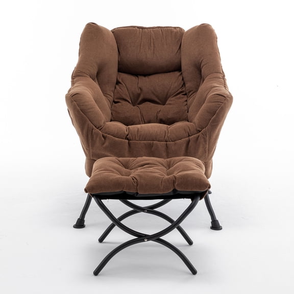 CQSXDA Accent Recliner Chair With Ottoman In Cozy Upholstered Material Great For Relaxation In Living Rooms Bedrooms Offices