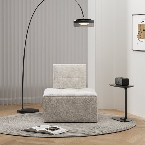 CQSXDA Bean Bag Chair In Beige, Versatile Modular Sofa Chair Ideal As Fireside Chair Or Reading Chair For Office