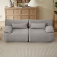 thumbnail image 1 of CQSXDA Cloud Boneless Loveseat Sofa, Modern Oversized Couch with Modular Design for Your Living Space, Grey, 1 of 5