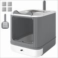 thumbnail image 1 of CQSXDA Enclosed Design Cat Litter Box With Slide-Out Tray For Small And Medium Cats Easy Cleaning Solution, 1 of 6