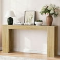 thumbnail image 1 of CQSXDA Extra-Long 62.99-Inch Console Table for Living Room and Hallway Decorative Sofa Table for Narrow Entrances, Oak, 1 of 9