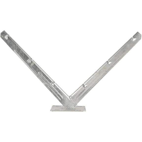 CQSXDA Galvanized V-Shape Razor Wire Bracket - Heavy Duty Metal Mount for Barbed Wire Fence, 1 Pair