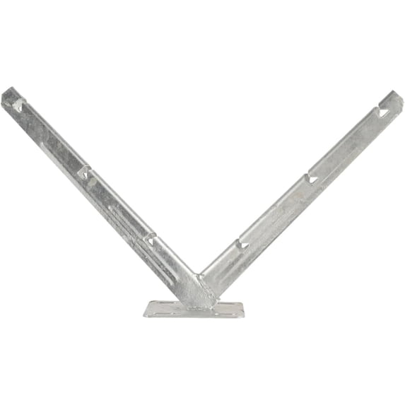 CQSXDA Galvanized V-Shape Razor Wire Bracket - Heavy Duty Metal Mount for Barbed Wire Fence, 1 Pair
