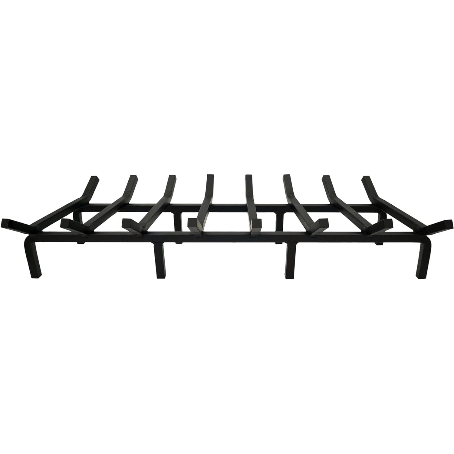 CQSXDA Heavy Duty Solid Cast Iron Firewood Log Burning Rack Fireplace ...