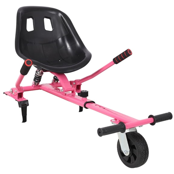 CQSXDA Hoverboard Seat Attachment Go-Kart,Fits 6.5" 8"10" Hoverboards, Heavy Duty Dual Shock Absorber,Sturdy Adjustable Off-Road Frame,Hover Cart for Family Fun,not include Hoverboard