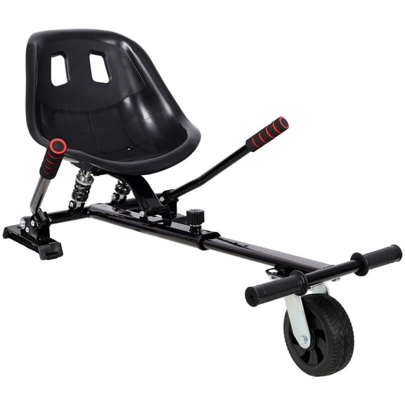 CQSXDA Hoverboard Seat Attachment Go-Kart,Fits 6.5" 8"10" Hoverboards, Heavy Duty Dual Shock Absorber,Sturdy Adjustable Off-Road Frame,Hover Cart for Family Fun,not include Hoverboard
