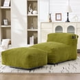 thumbnail image 1 of CQSXDA Large Memory Foam Bean Bag Chair Corduroy with Ottoman for Living Room, Bedroom, and Balcony Use, Olive, 1 of 13
