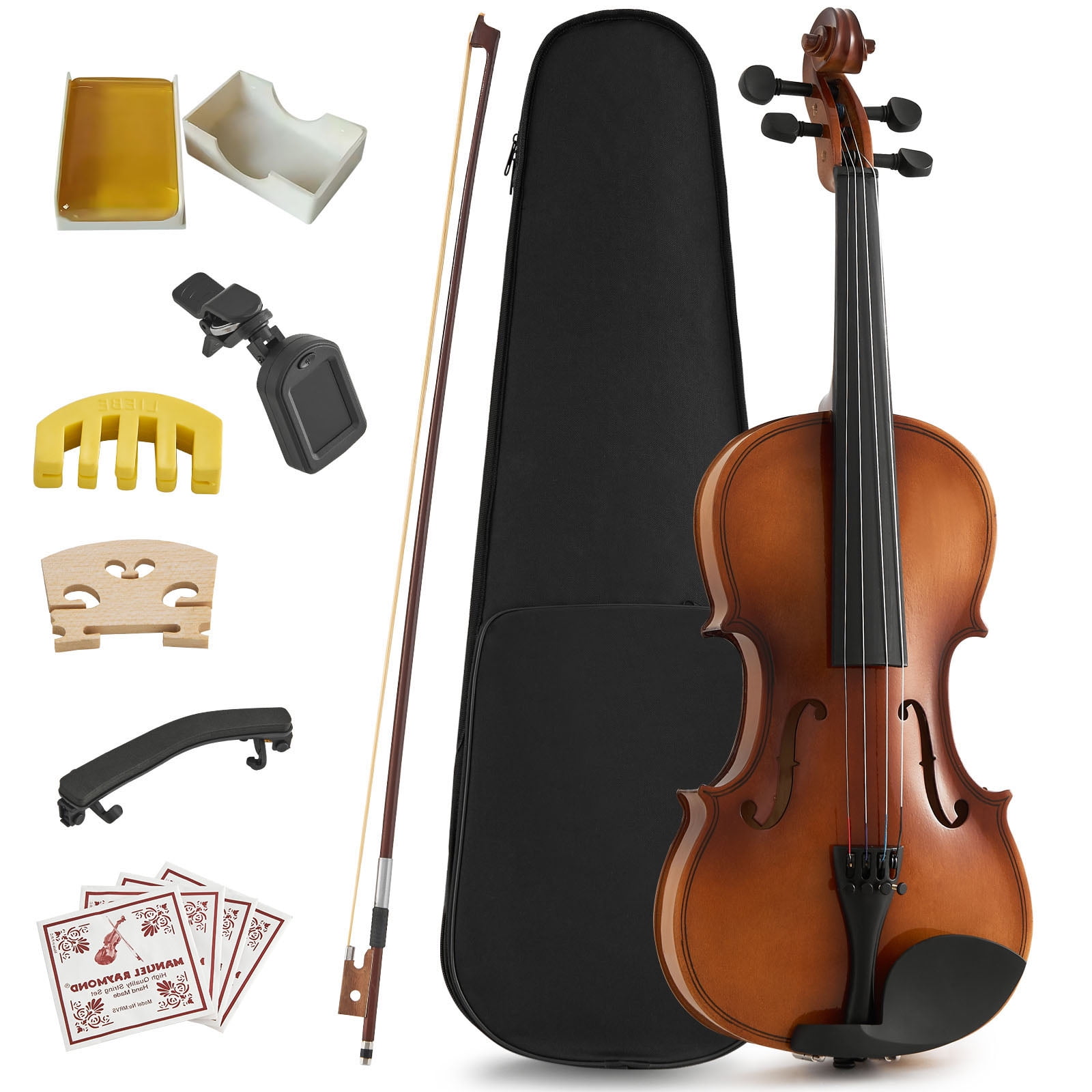 CQSXDA Lightweight 4/4 Full Size Violin Set -  with Stable Sound Complete Accessories Gift for Musicians