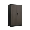 thumbnail image 1 of CQSXDA Metal Storage Cabinet With Locking Doors And Adjustable Shelf, Folding Filing Locker For Home Office And Garage, Black, 1 of 12