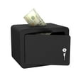 thumbnail image 1 of CQSXDA Mini Storage Cabinet Home Safe With Key And Password In  0.23 Cubic Feet For Money Documents And Valuables, 1 of 6