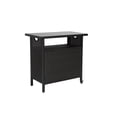 thumbnail image 1 of CQSXDA Outdoor Wicker Bar Cart with Wheels in Natural Brown, Rolling Rattan Beverage Serving Table for Porch and Poolside Parties, 1 of 12