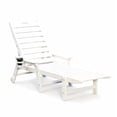 thumbnail image 1 of CQSXDA Pool Lounge Chair in with Adjustable Backrest Fits All Outdoor Spaces Holds Up to 360 LBS，White, 1 of 12