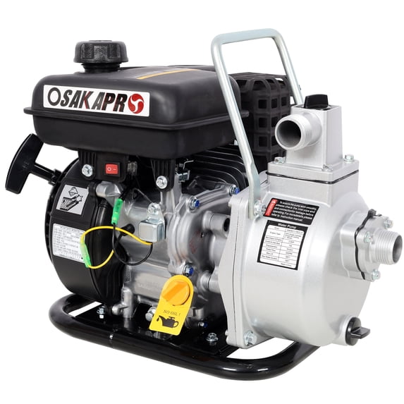CQSXDA Portable High Flow Gas Powered Water Transfer Pump 2.5HP with 4-Stroke Engine for Garden and Farm Irrigation