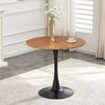 thumbnail image 1 of CQSXDA Round Dining Table 31.5 Inch Circle Tulip Table With Thickened Top & Metal Base Mid Century Modern Bistro Table, 1 of 11