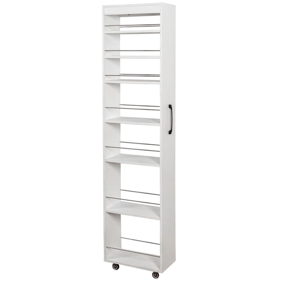 CQSXDA Versatile 7 Tier Open Shelf Storage Unit In Modern Style Space-Saving For Kitchen & Living Room Organization