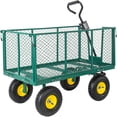 thumbnail image 1 of CQSXDA Versatile Steel Dump Garden Cart with Removable Liner and Side Panels, Perfect for Outdoor Lawn and Landscaping Projects, 1 of 7