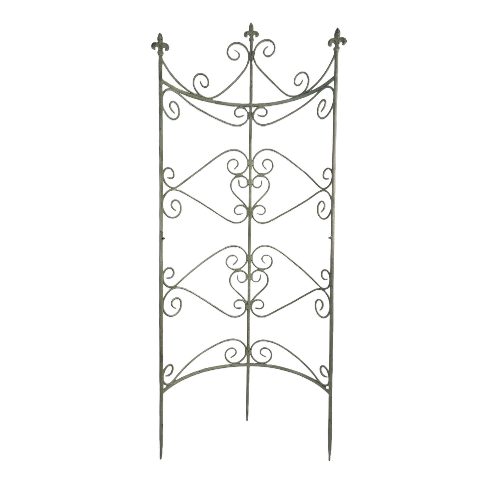 CQSXDA Vintage Style Iron Garden Fence 25.6 by 67.72 Inches  Landscape Pathway Decorative Panels, Anti Animal