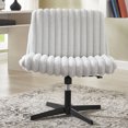 thumbnail image 1 of CQSXDA Wide Seat Adjustable Swivel Criss Cross Chair, for Office and Vanity Use, Ergonomic Design, 1 of 9