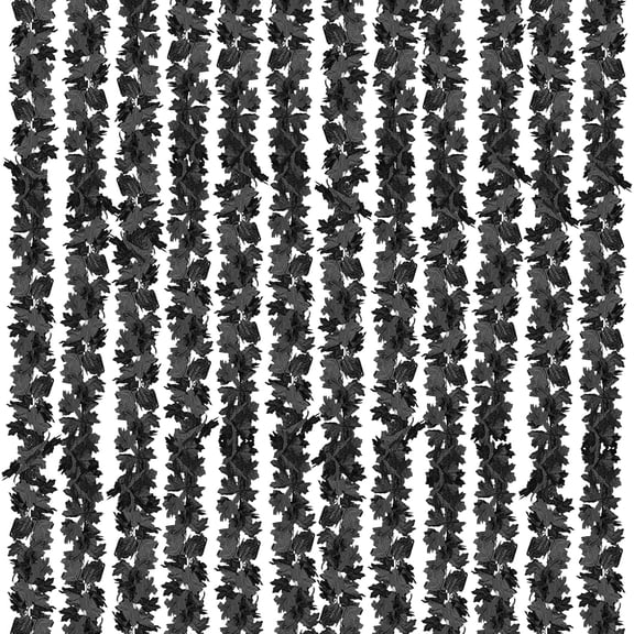 CQURE 14-Pack 82.6FT Artificial Black Fall Maple Leaf Garland,Halloween,Thanksgiving & Autumn Harvest Hanging Vines for Home Fireplace Mantel Decor
