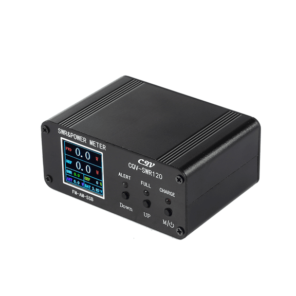 CQV-SWR120 120W SWR & Power Standing Wave Meter High Standing Wave Alarm Function 240 x 240 Full Color HD Display