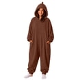 thumbnail image 1 of CQXIDFH Onesie Pajamas for Women Printed Long Sleeve Jumpsuit Casual Pullover Pajama Onesie for Home Comfort & Relaxation Home Lounge Sleepwear, 1 of 7
