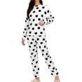 thumbnail image 1 of CQXIDFH Pjs Sets for Women Thickened Coral Fleece Flannel Pajama Set Soft Cozy Winter Loungewear for Cold Nights Lounge Sets Sleepwear, 1 of 4