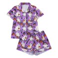 thumbnail image 1 of CQXIDFH Plus Size Pajamas Halloween Print Pajama Set 2 Piece Festive Sleepwear for Fall 2 Piece Lounge Set Casual Lounge Home Wear, 1 of 5