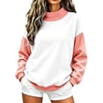 thumbnail image 1 of CQXIDFH Under $10 Women Oversized Turtleneck Fleece Sweatshirt Long Sleeve Loose Soft Pullover Casual Fall Fashion Top, S Orange Sweatshirts, 1 of 4