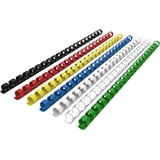 CR-12-100-M Plastic Binding Combs 1/2in. 21-Ring, 90-Sheet Capacity ...