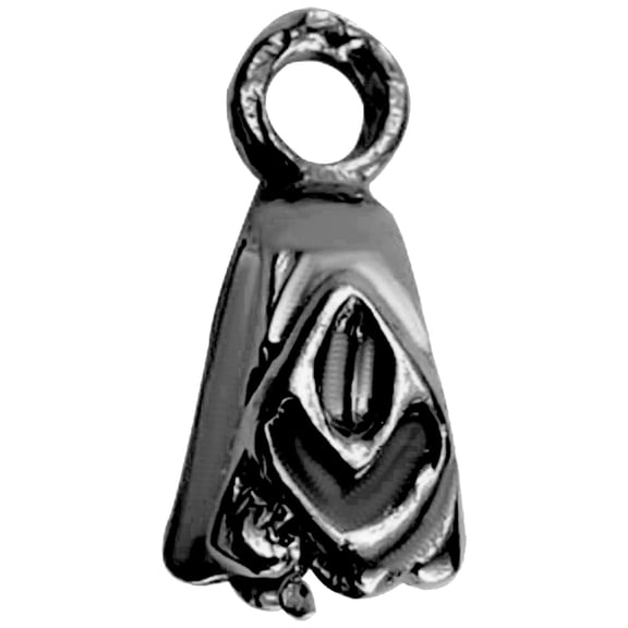 CR-242 Black Rhodium Overlay Pendant Bail