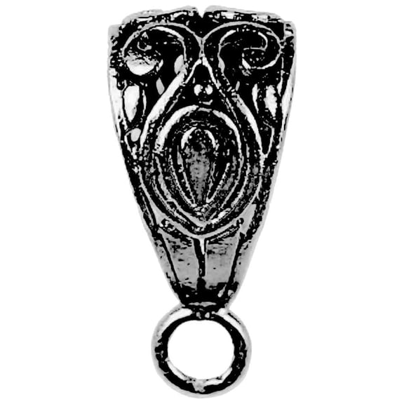 CR-392 Black Rhodium Overlay Pendant Bail