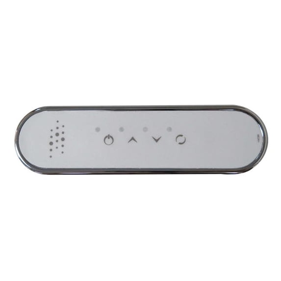 CR Air Systems CG-SENSOR-A-CP Oval-A LED Spa Side Control for Blower, Chrome - 4-Button