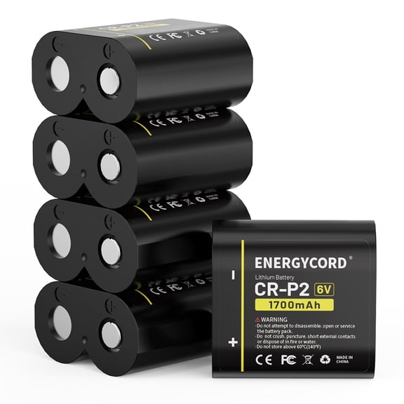 CR-P2 Battery, 6V 1700mAh Lithium Photo Replacement for 223A, DL223A, EL223AP, and 2CR-P2