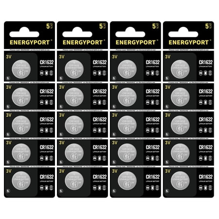CR1632 Battery, 20 Pack Long-Lasting & High Capacity CR1632 Lithium Batteries,3 Volt Coin & Button Cell