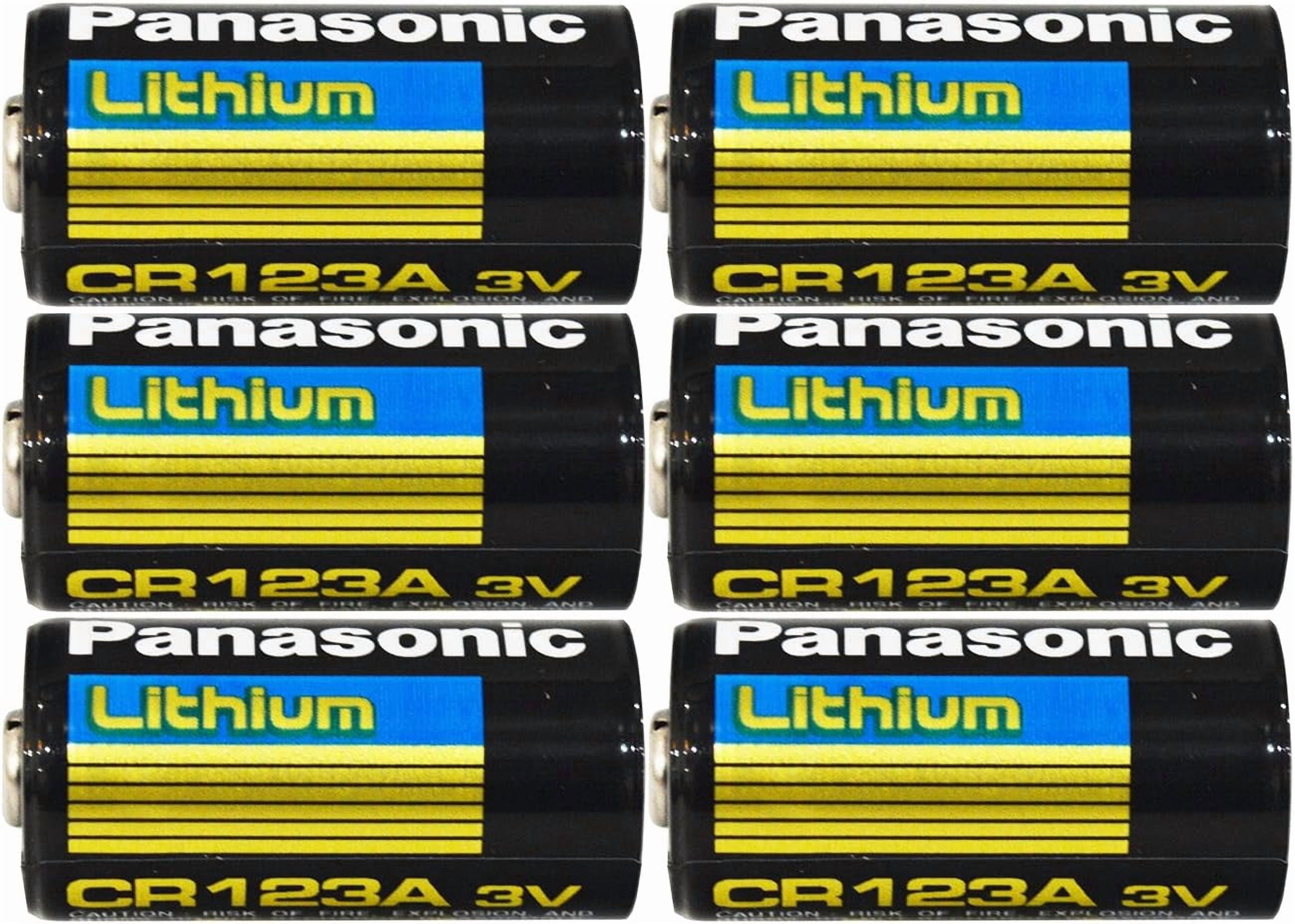 CR123 CR123A 3V Lithium Battery ,6 Count (Pack of 1)