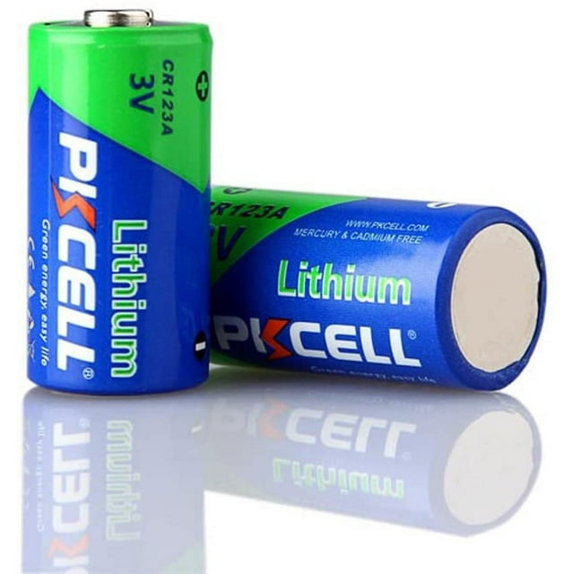 CR123A 3V Lithium Battery 1500mAh 2 Pack, 123 Batteries Lithium, 123A Lithium Batteries 3 Volt