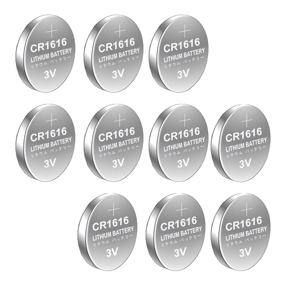 CR1616 3V Batteries 10/5-Count Pack Travel Design Leak Resistant Technology for Small Electronics Gadgets