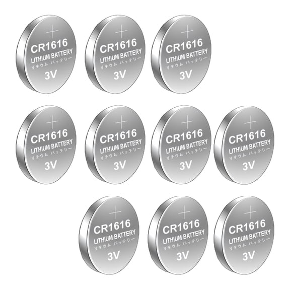 CR1616 3V Button Batteries 10/5-Unit Metal Construction Lithium Coin Battery for Electronic Accessories