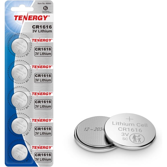 CR1616 3V Lithium Cell Battery, for Keys, Handheld Game Console, Calulators, Accessories, 5 Count