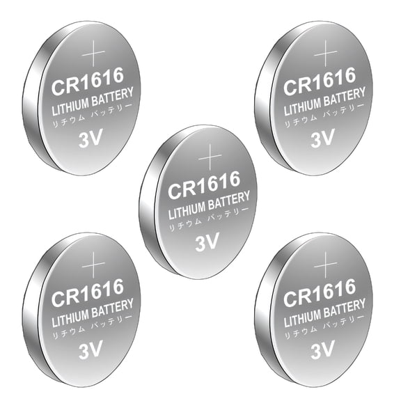 CR1616 Lithium Coin Battery, Piece Travel Size 3V Output for Watches Calculators Digital Devices