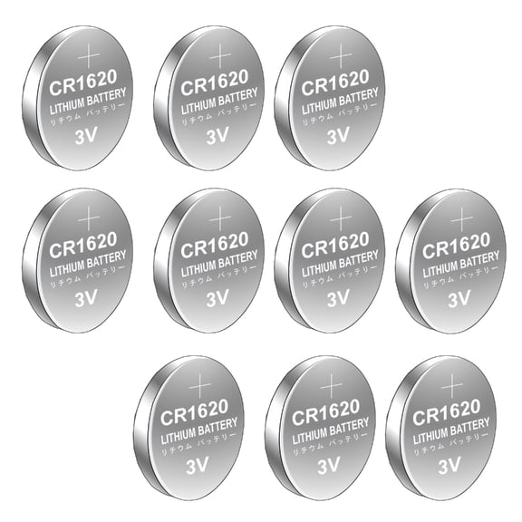 CR1620 3V Button Batteries 10/5-Unit Metal Construction Lithium Coimn Battery for Electronic Accessories