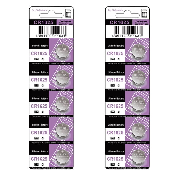 CR1625 Lithium Button 10/5 Piece Travel Size 3V Output for Watches Calculators Digital Devices